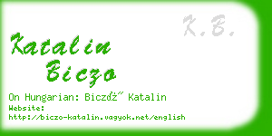 katalin biczo business card